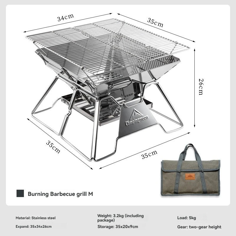 Portable Stainless Steel Barbecue Grill