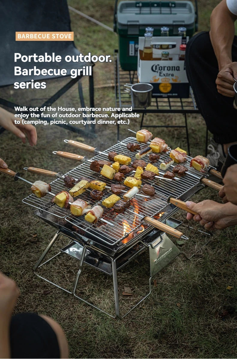 Portable Stainless Steel Barbecue Grill