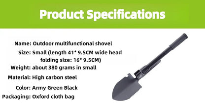 Multifunctional Shovel Tool For Camping