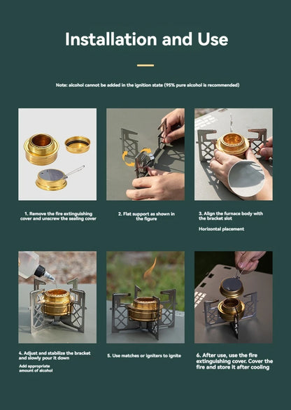 Alcohol Furnace For Camping