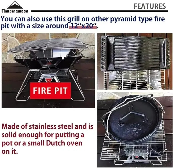 Portable Stainless Steel Barbecue Grill