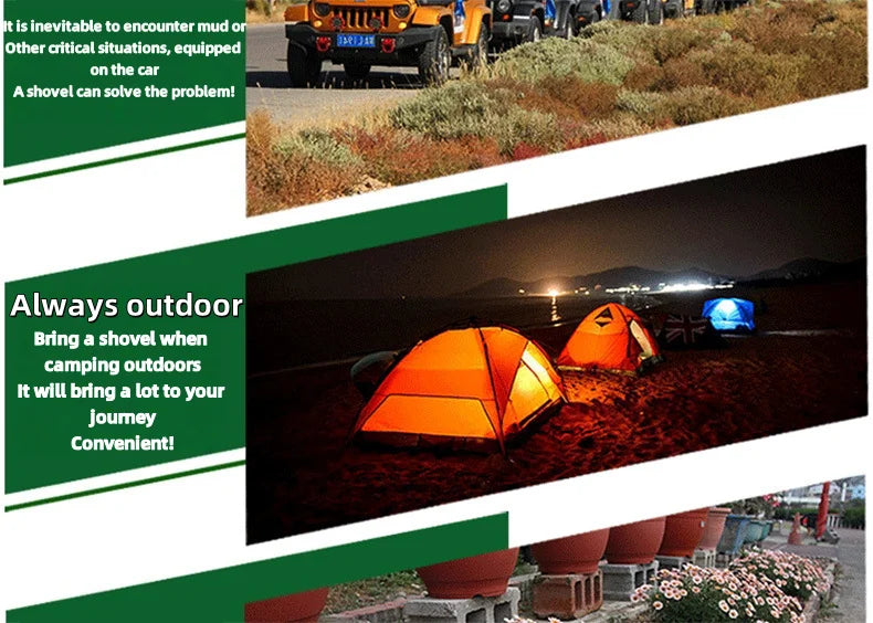 Multifunctional Shovel Tool For Camping