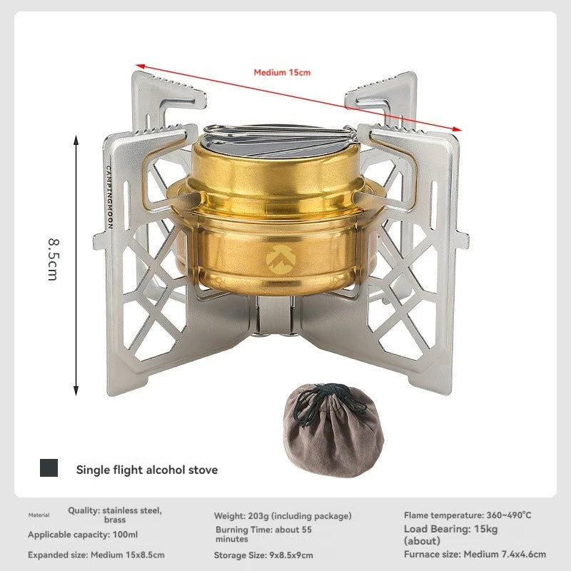 Alcohol Furnace For Camping