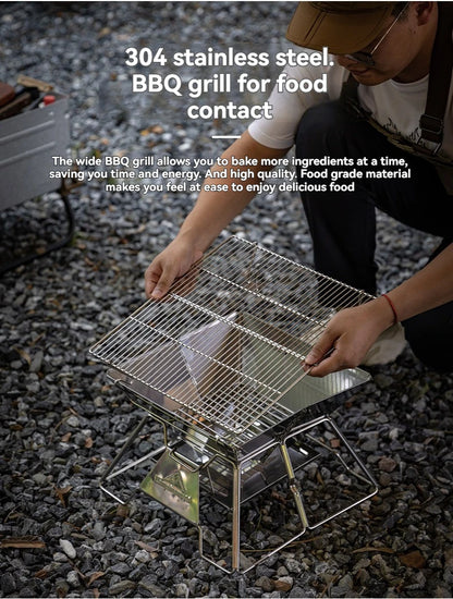 Portable Stainless Steel Barbecue Grill