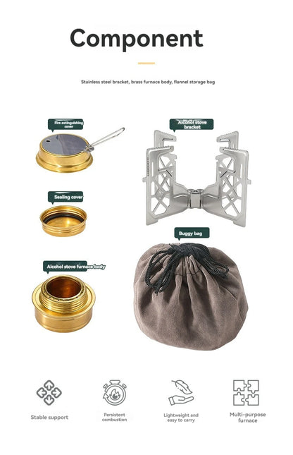 Alcohol Furnace For Camping
