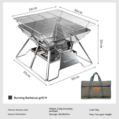 Portable Stainless Steel Barbecue Grill