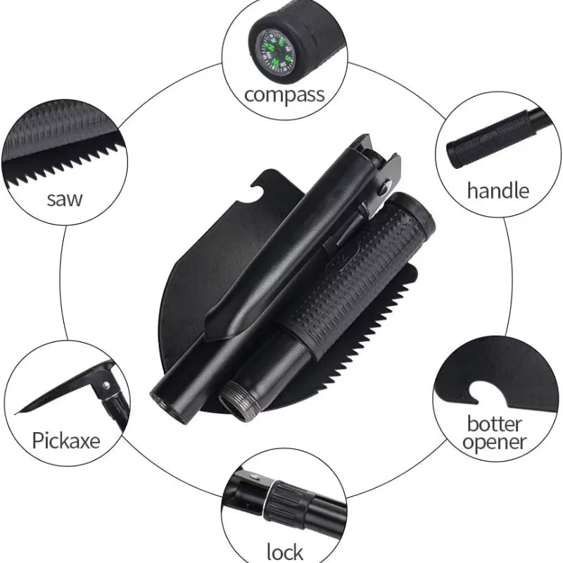 Multifunctional Shovel Tool For Camping